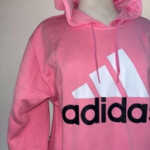New Adidas Pink Hoodie Size L